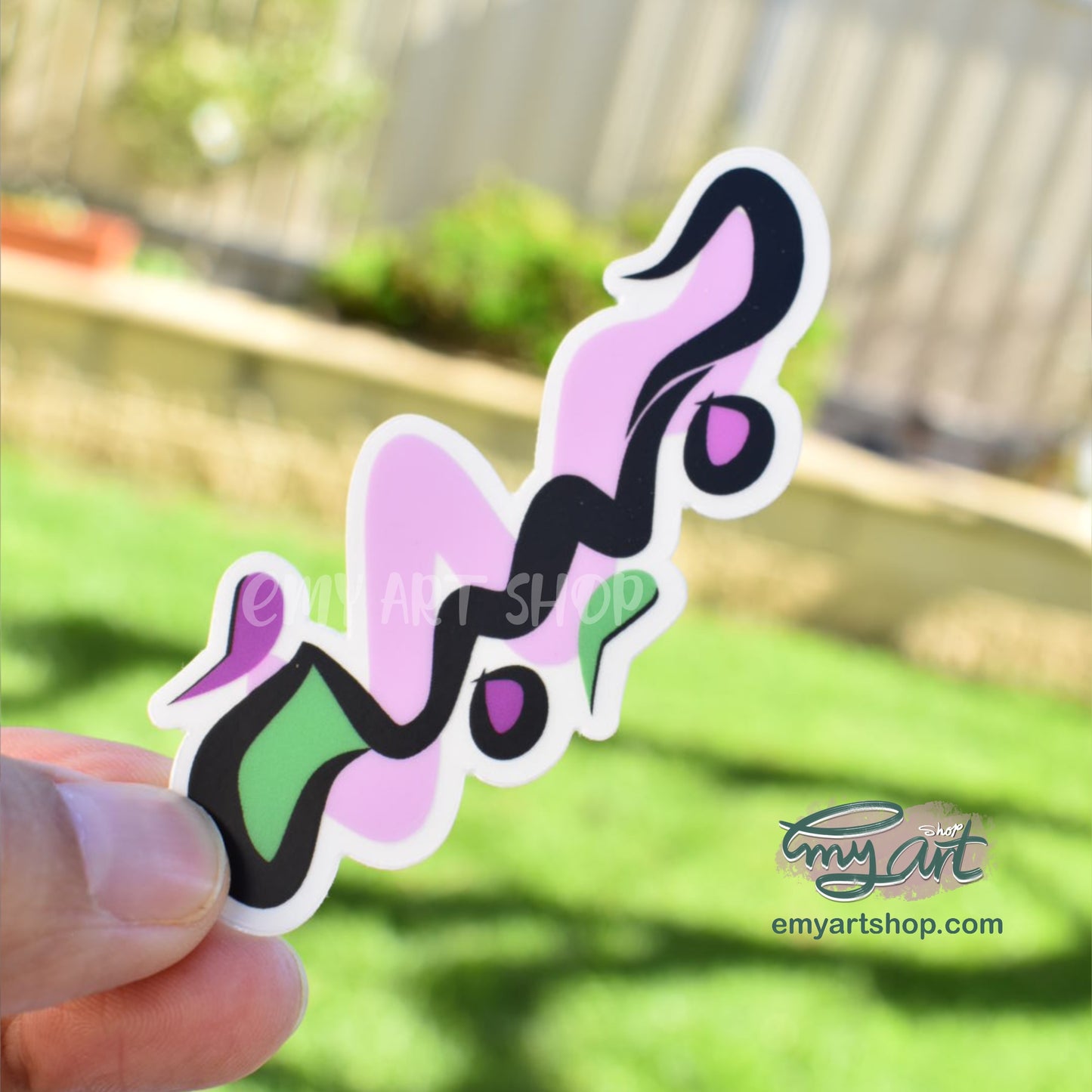 Arabic Name “ حبيبة ” Clear Sticker