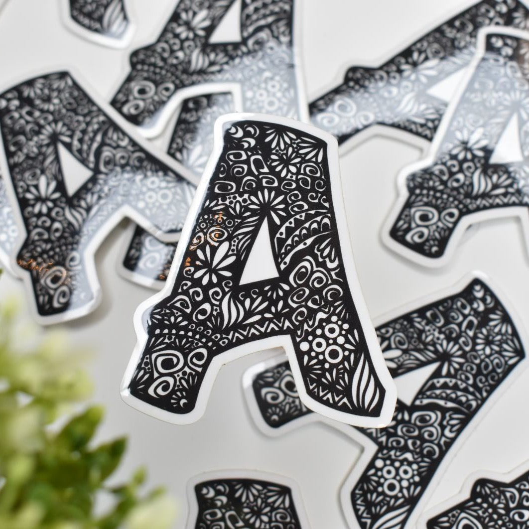 Letter “A” Clear sticker