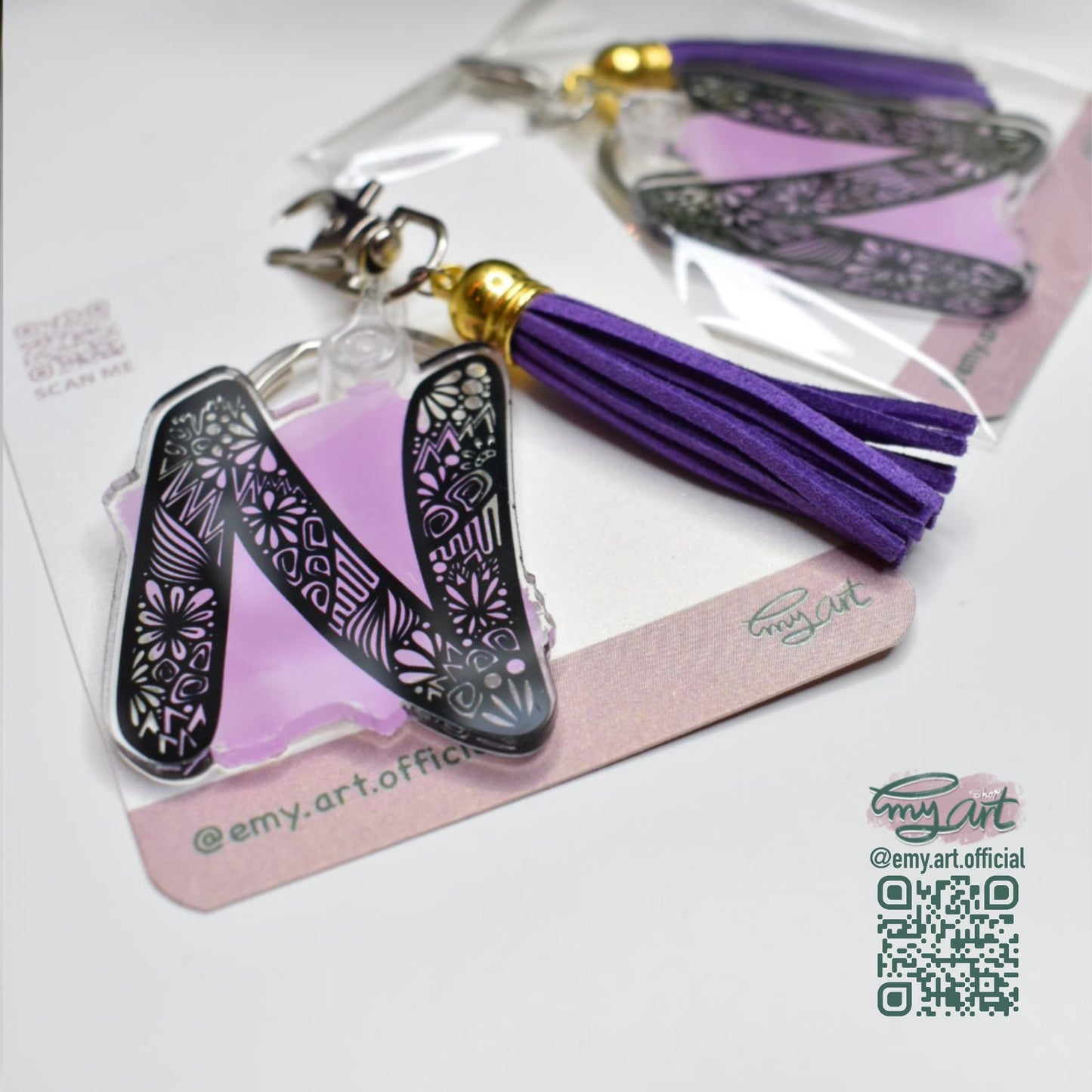 Acrylic Keychain - LETTER N