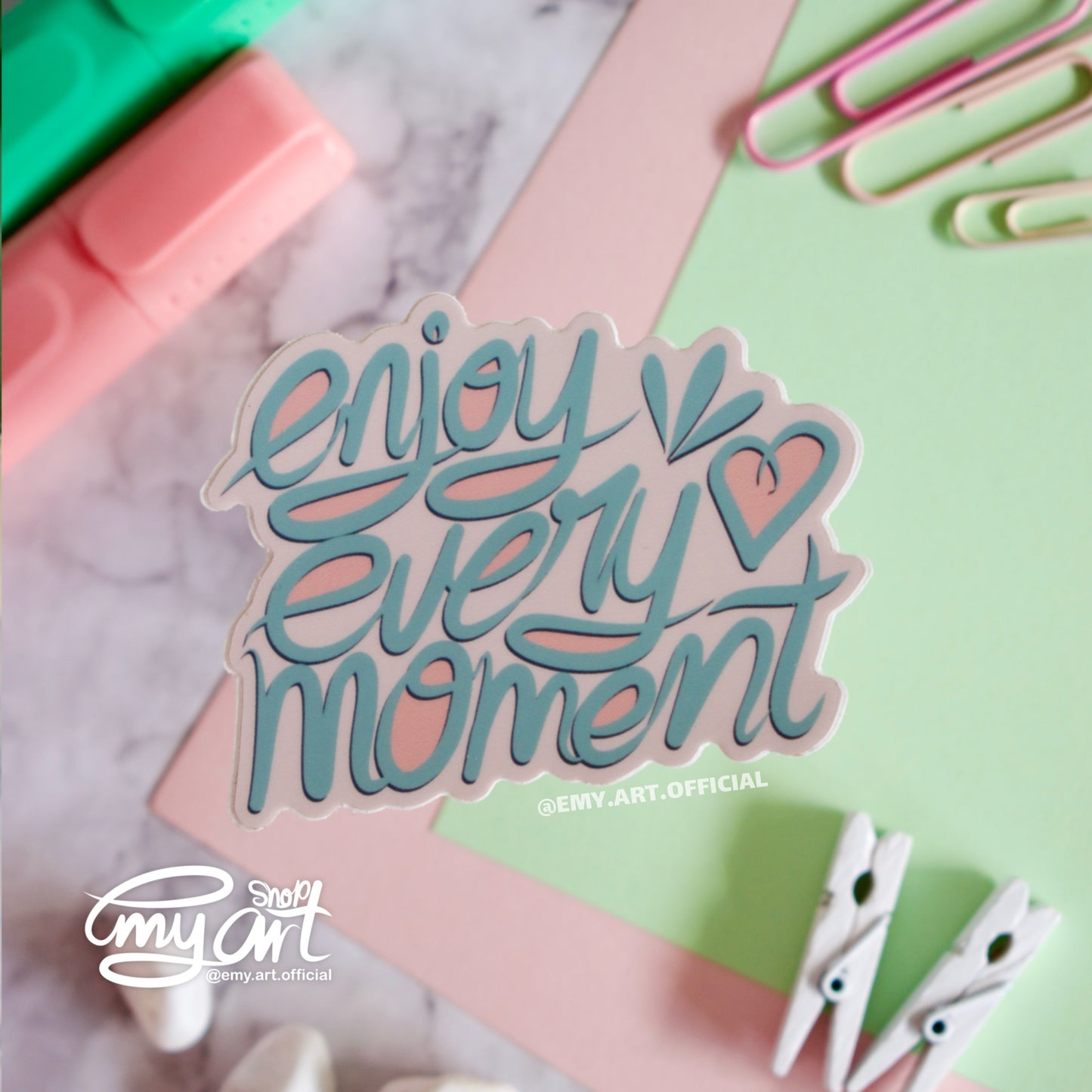 “Enjoy Every Moment” Vinyl Sticker