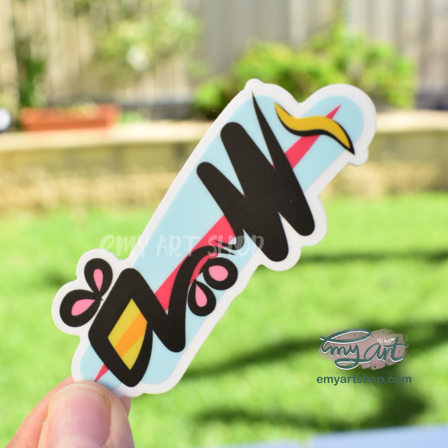 Arabic Name “ آسية ” Clear Sticker