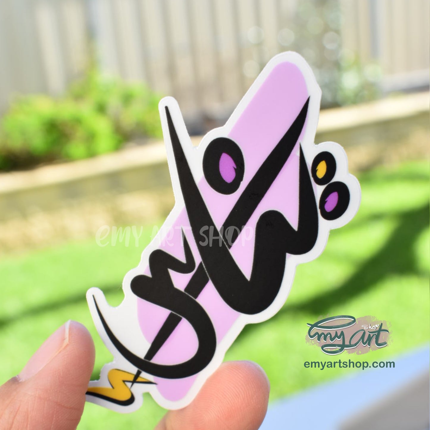 Arabic Name “إيناس ” Clear Sticker