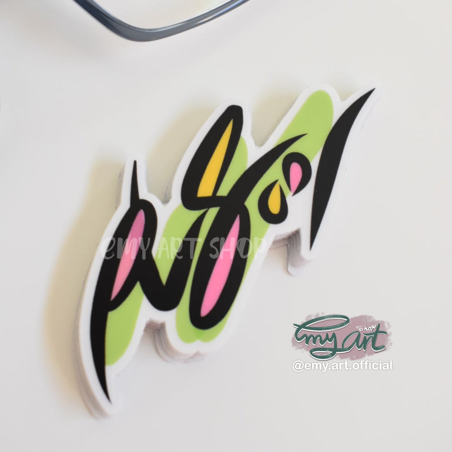 Arabic Name “ ريهام ” Clear Sticker