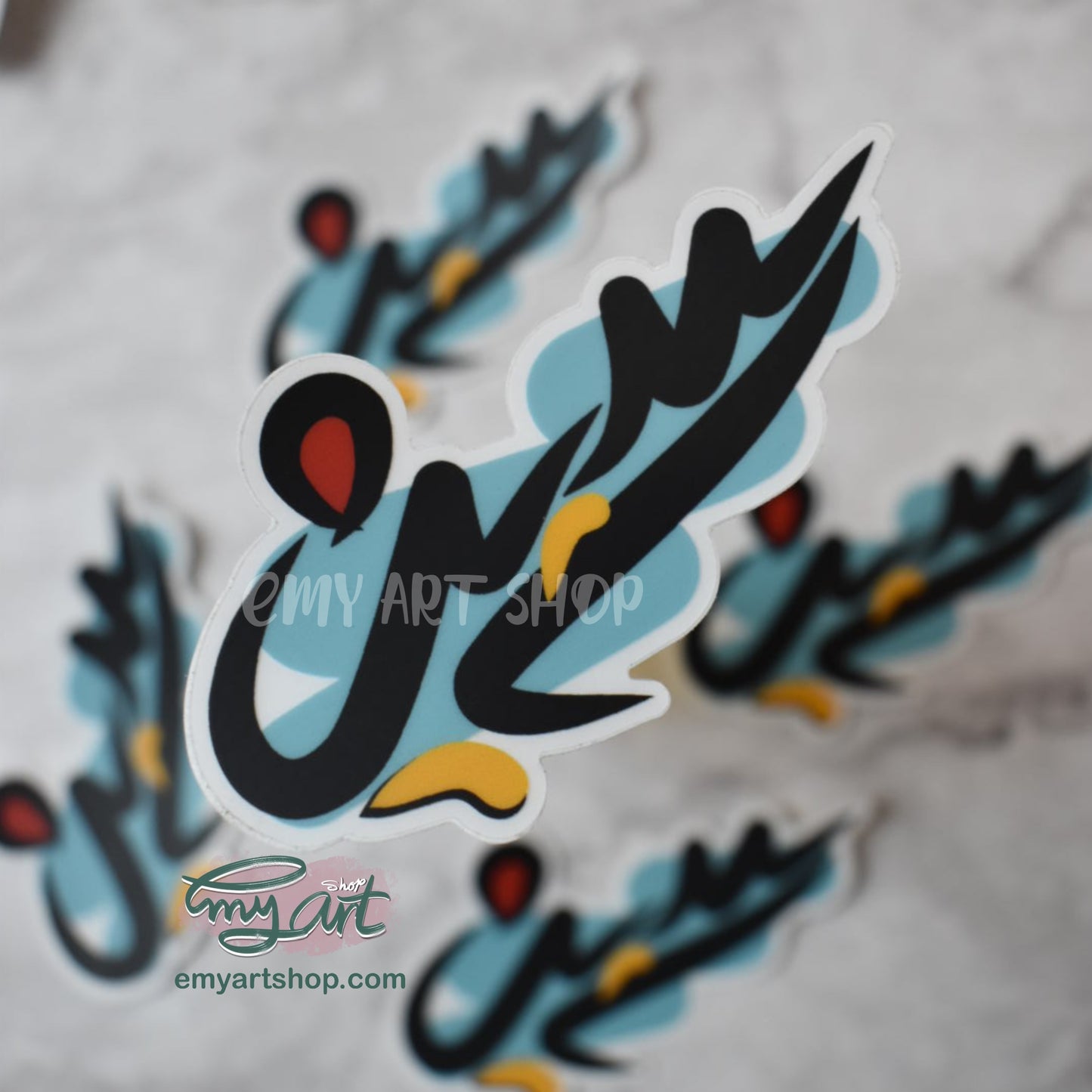 Arabic Name “ ياسين ” Clear Sticker