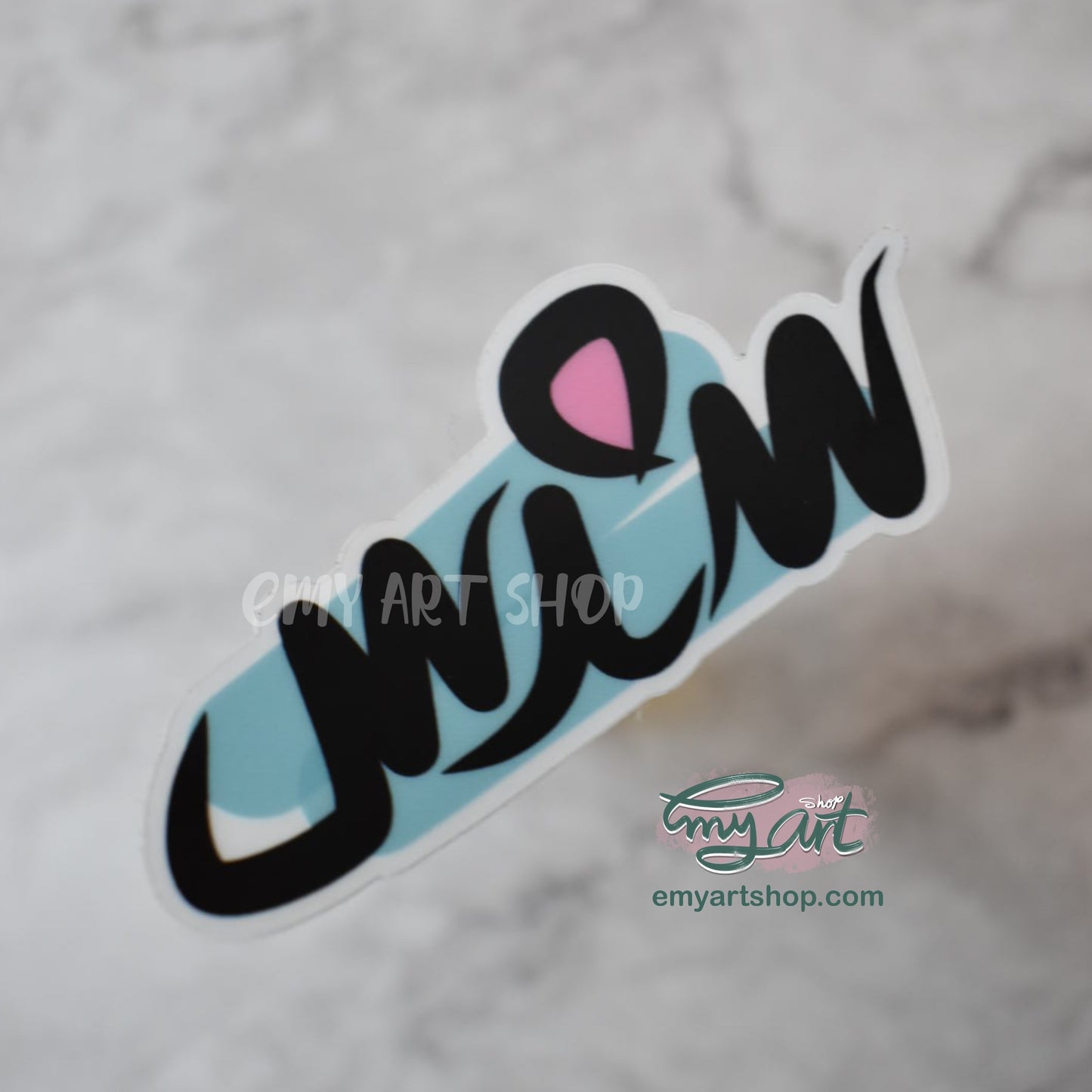 Arabic Name “ سندس ” Clear Sticker