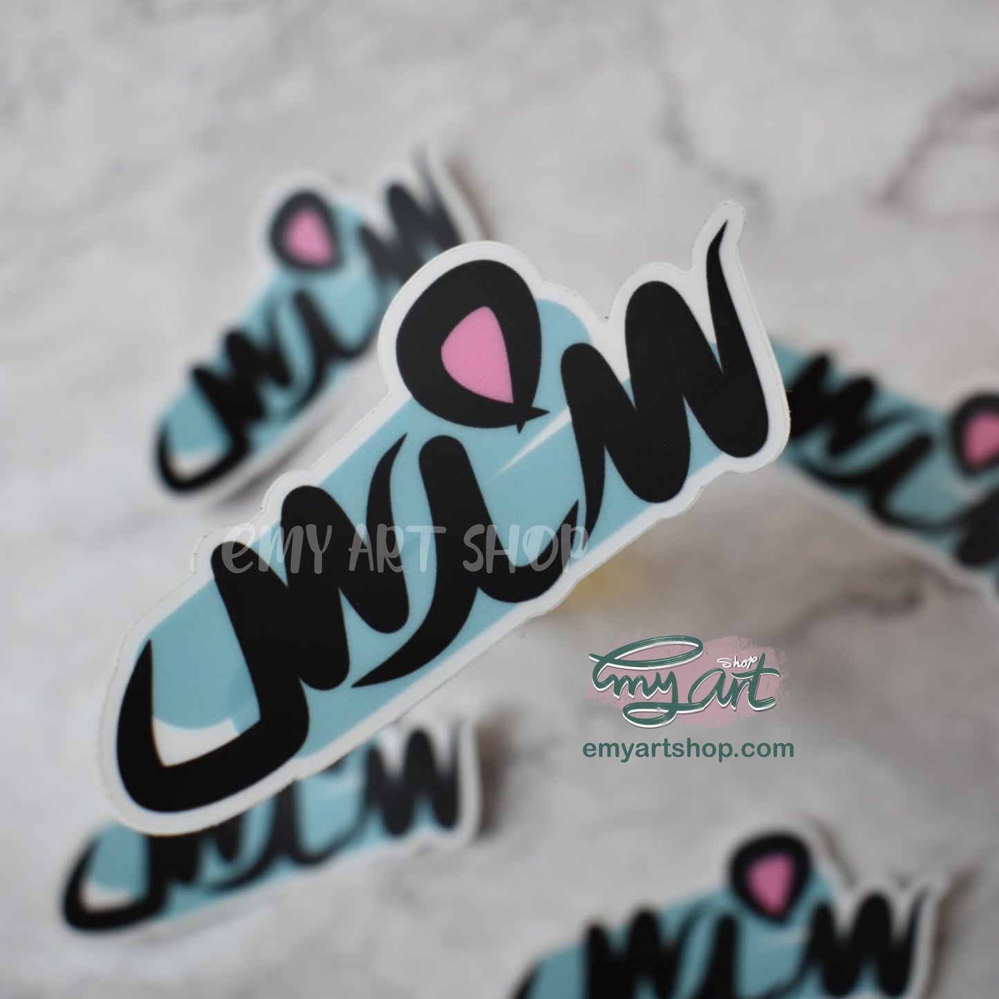 Arabic Name “ سندس ” Clear Sticker