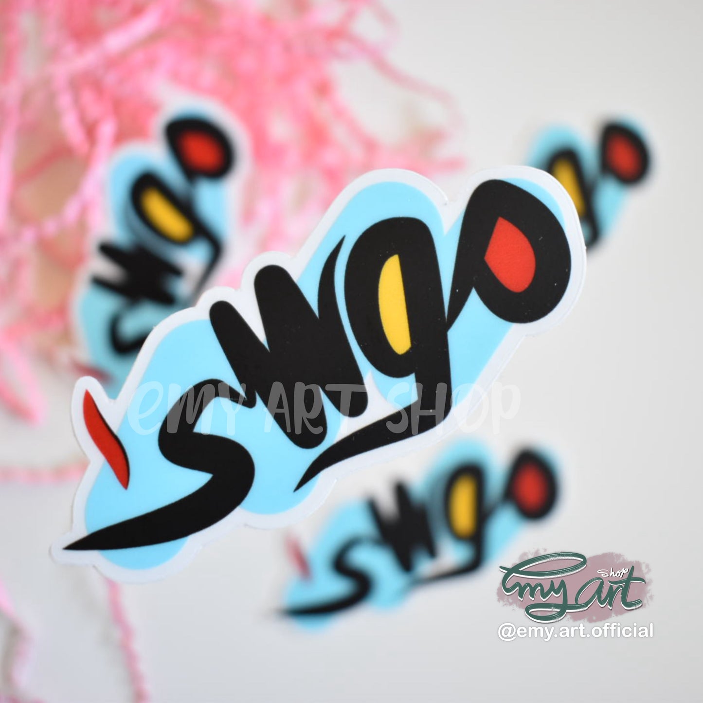 Arabic Name “ موسى ” Clear Sticker