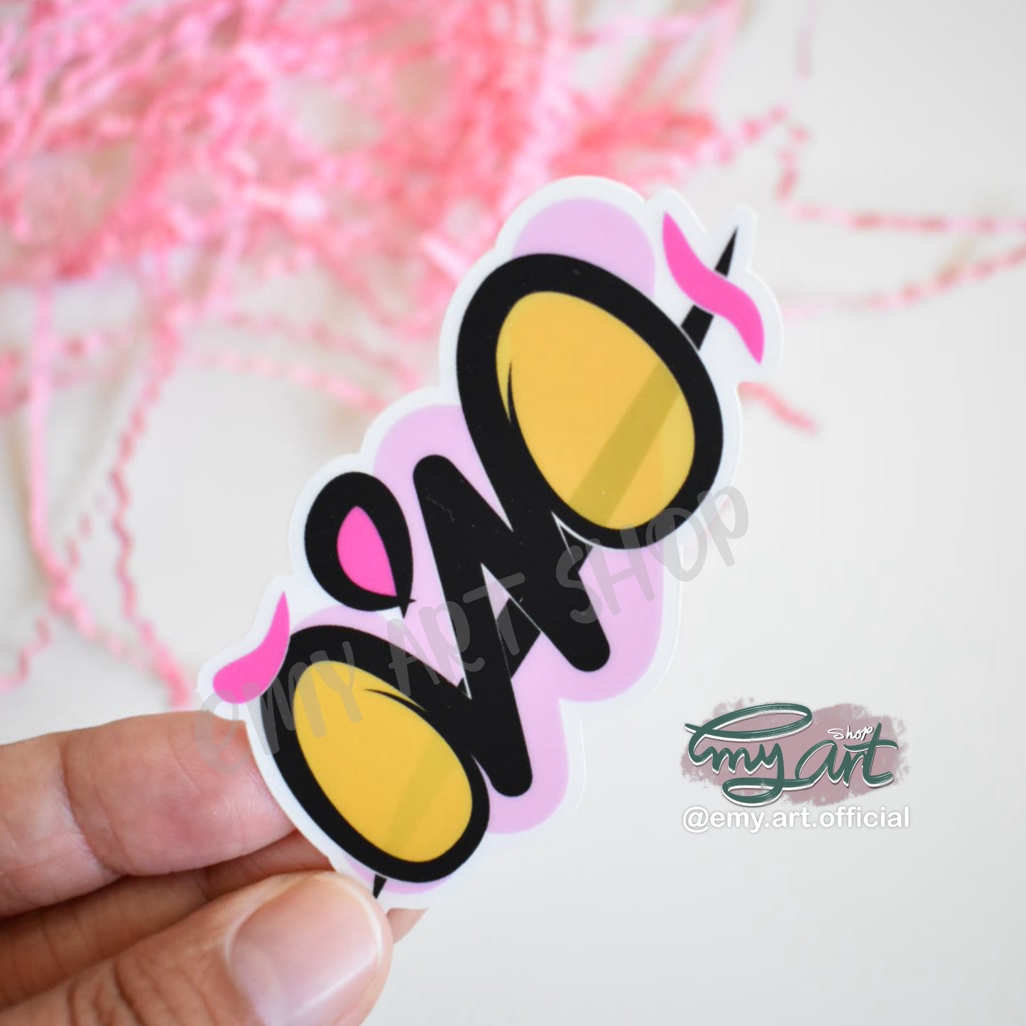 Arabic Name “ آمنة ” Clear Sticker