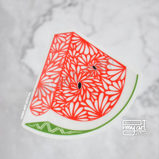 Watermelon 1 clear Sticker