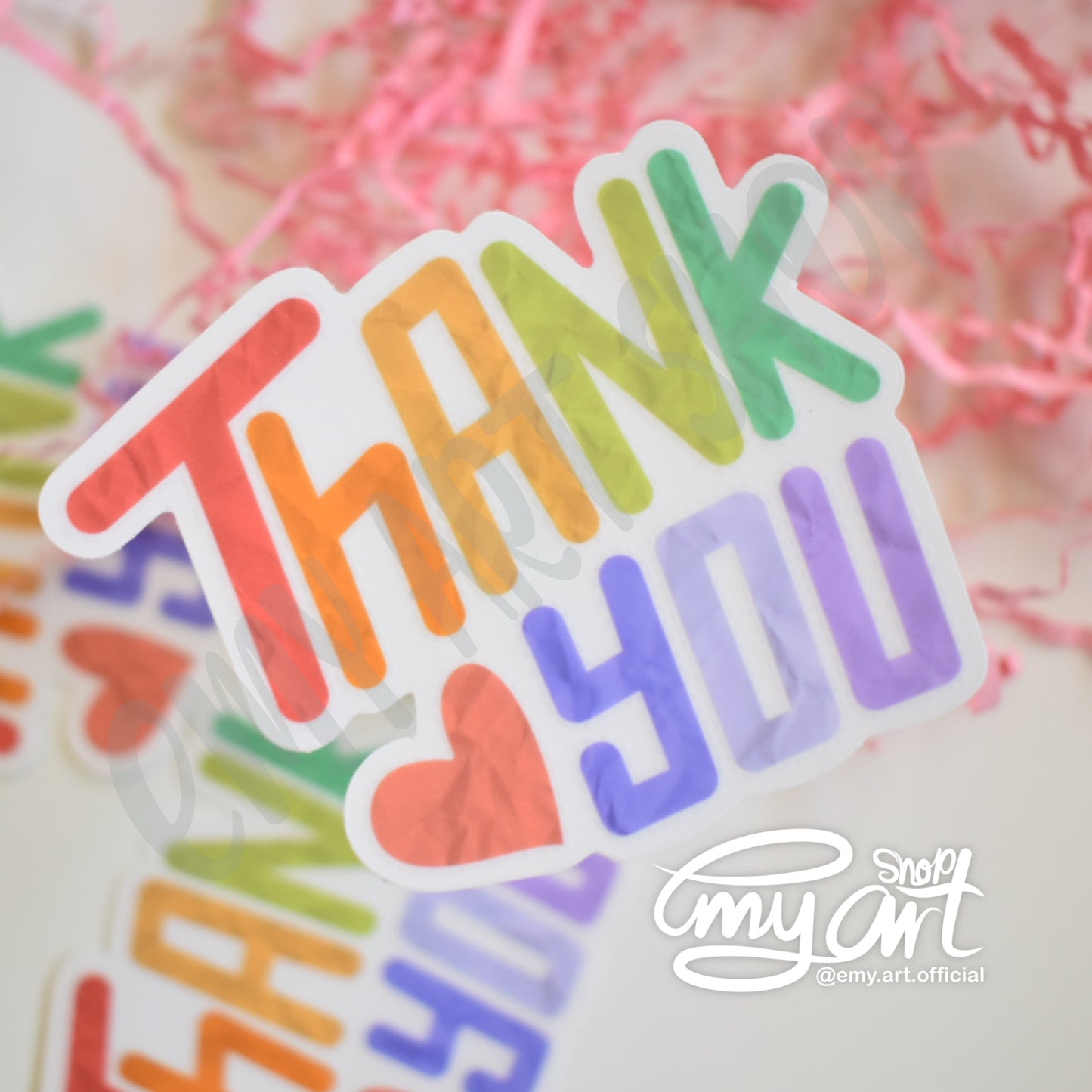 “THANK YOU” Clear Sticker