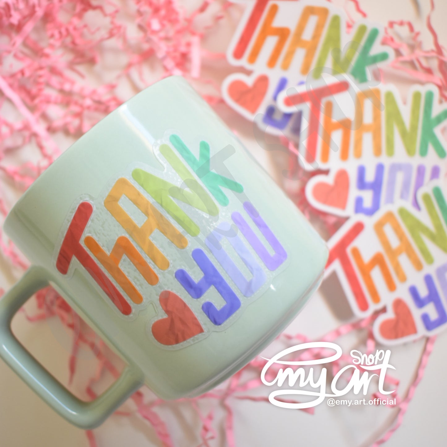 “THANK YOU” Clear Sticker