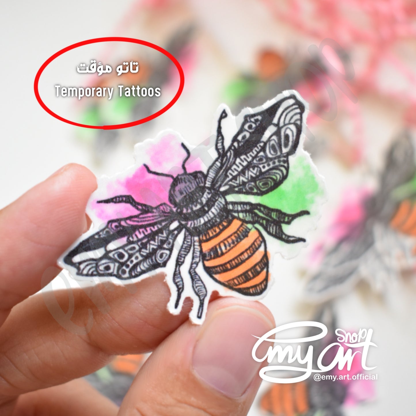 Temporary Tattoo “Beautiful BEE”