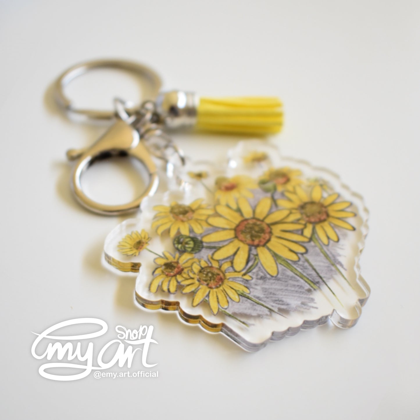 Acrylic Keychain - Sunflower