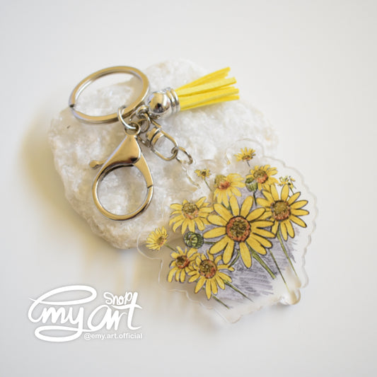 Acrylic Keychain - Sunflower