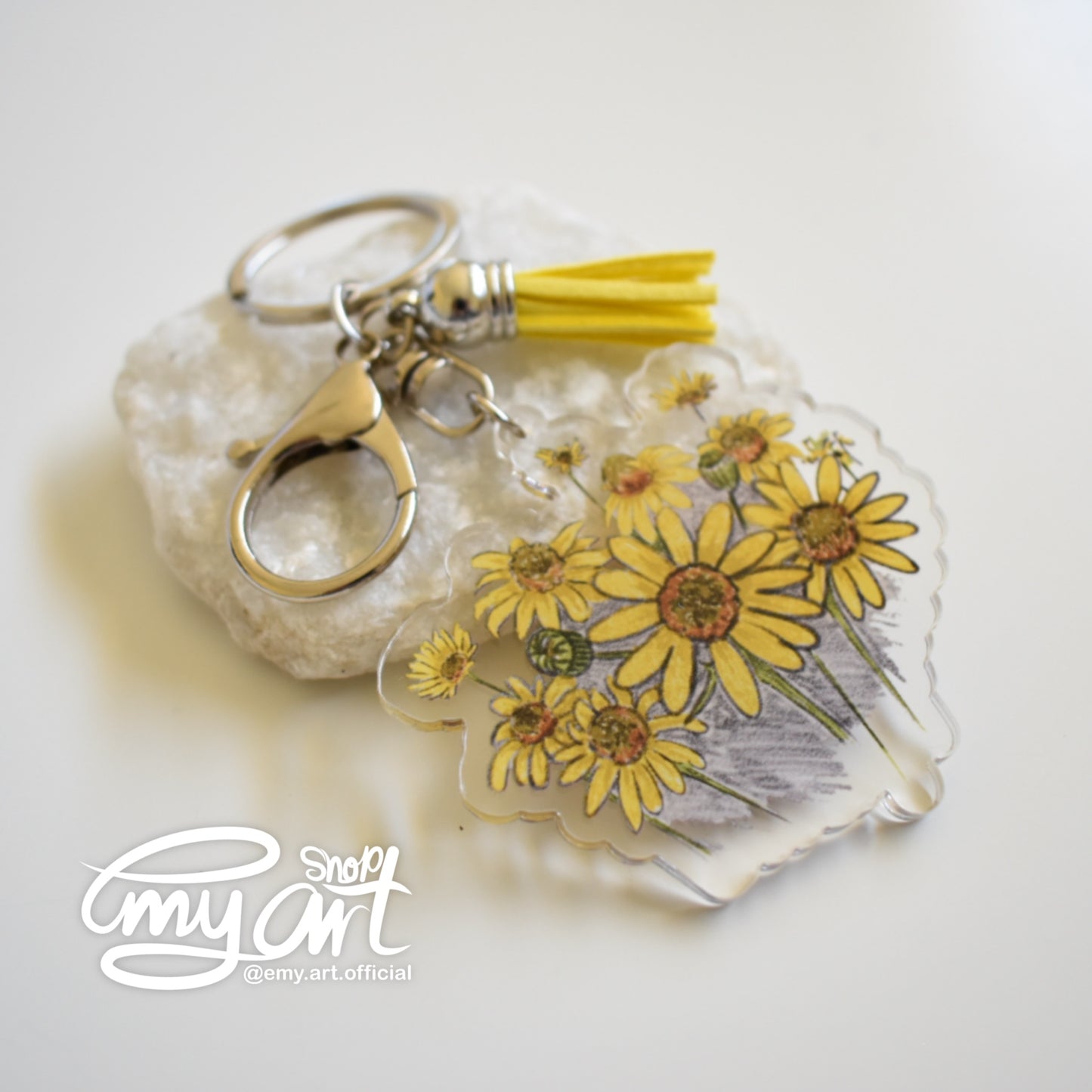 Acrylic Keychain - Sunflower