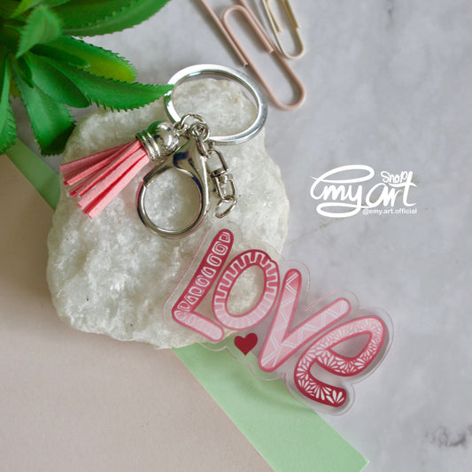 Acrylic Keychain - LOVE