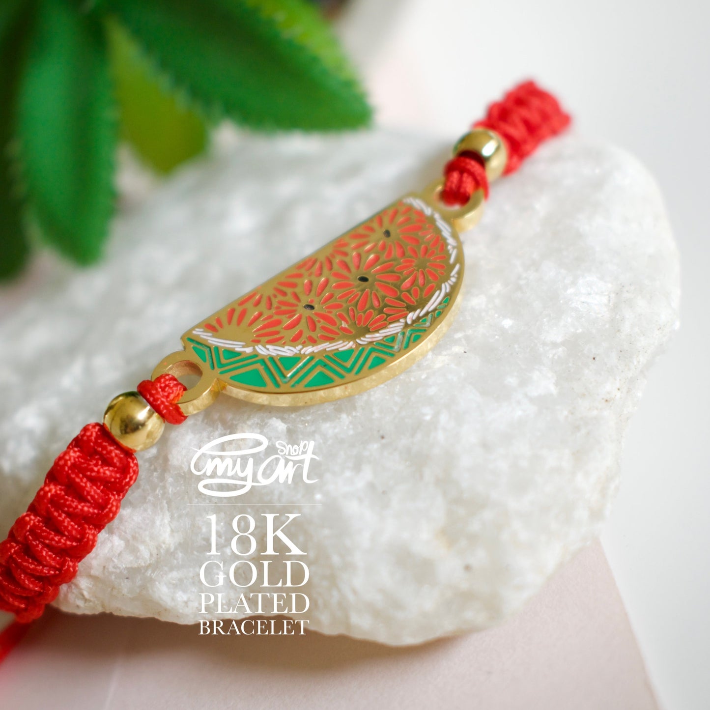 Watermelon - Bracelet - Red / Black