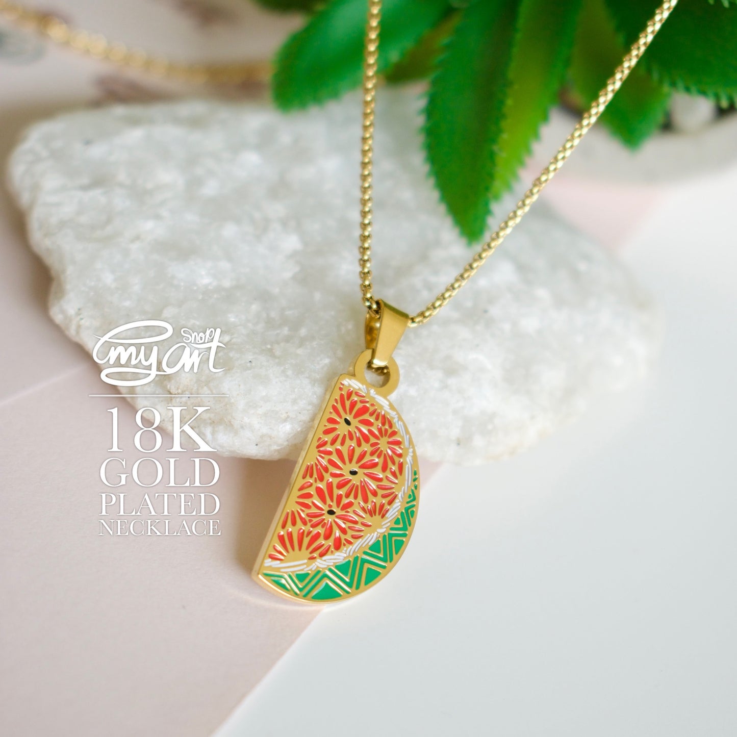 Necklace “WATERMELON”