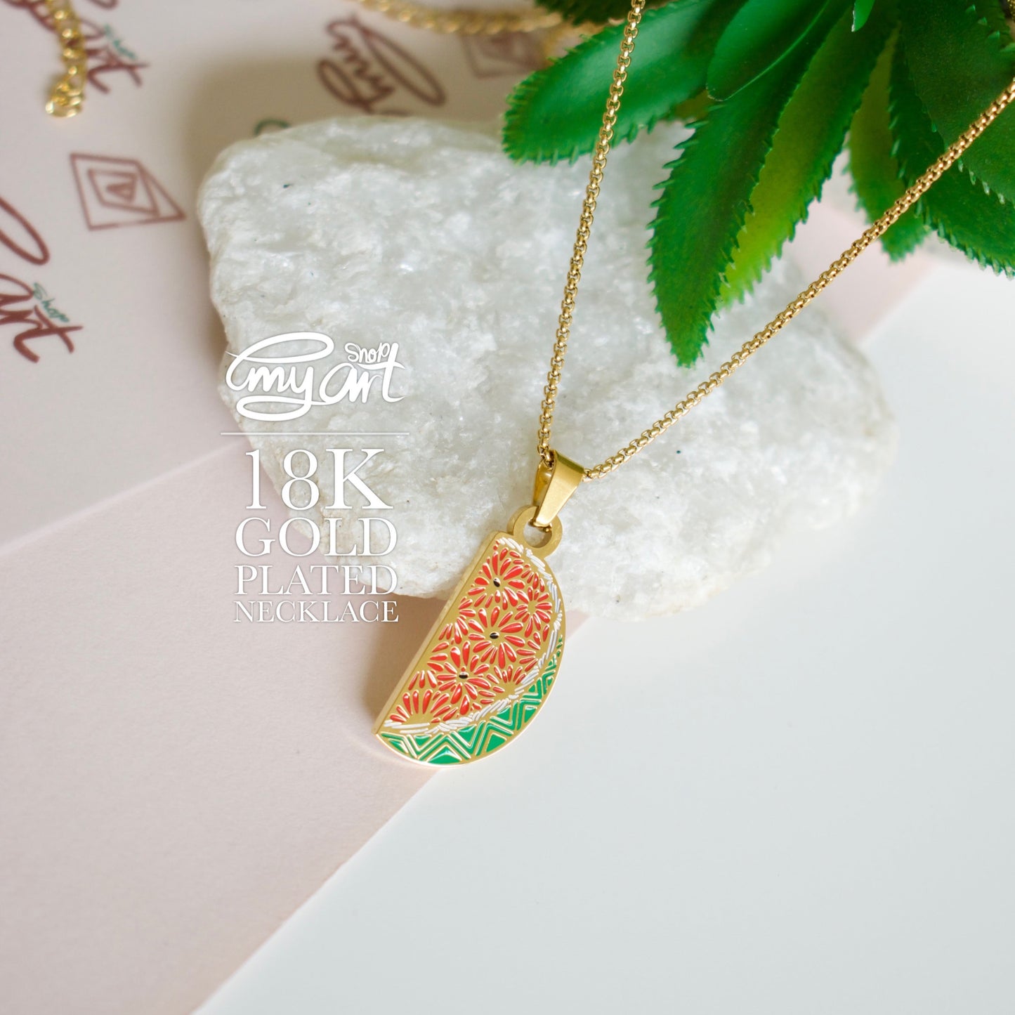 Necklace “WATERMELON”