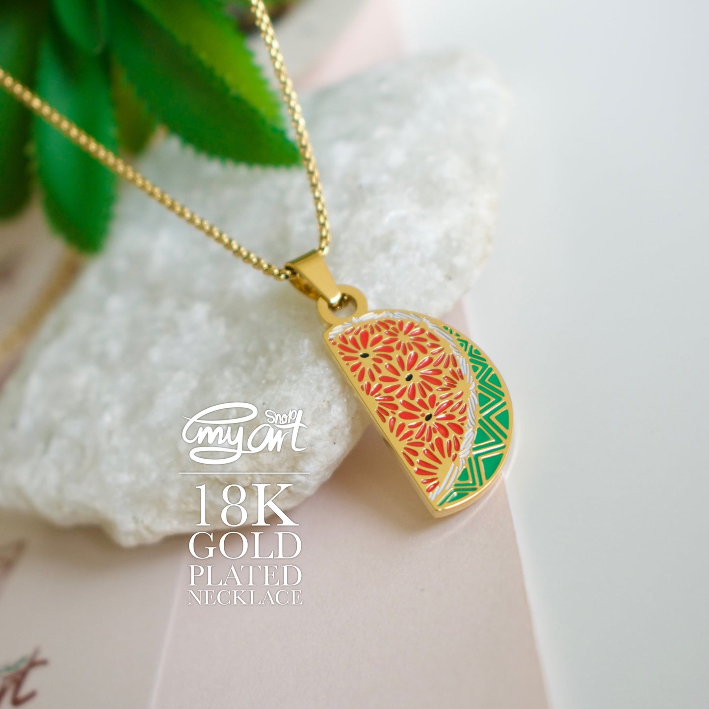 Necklace “WATERMELON”