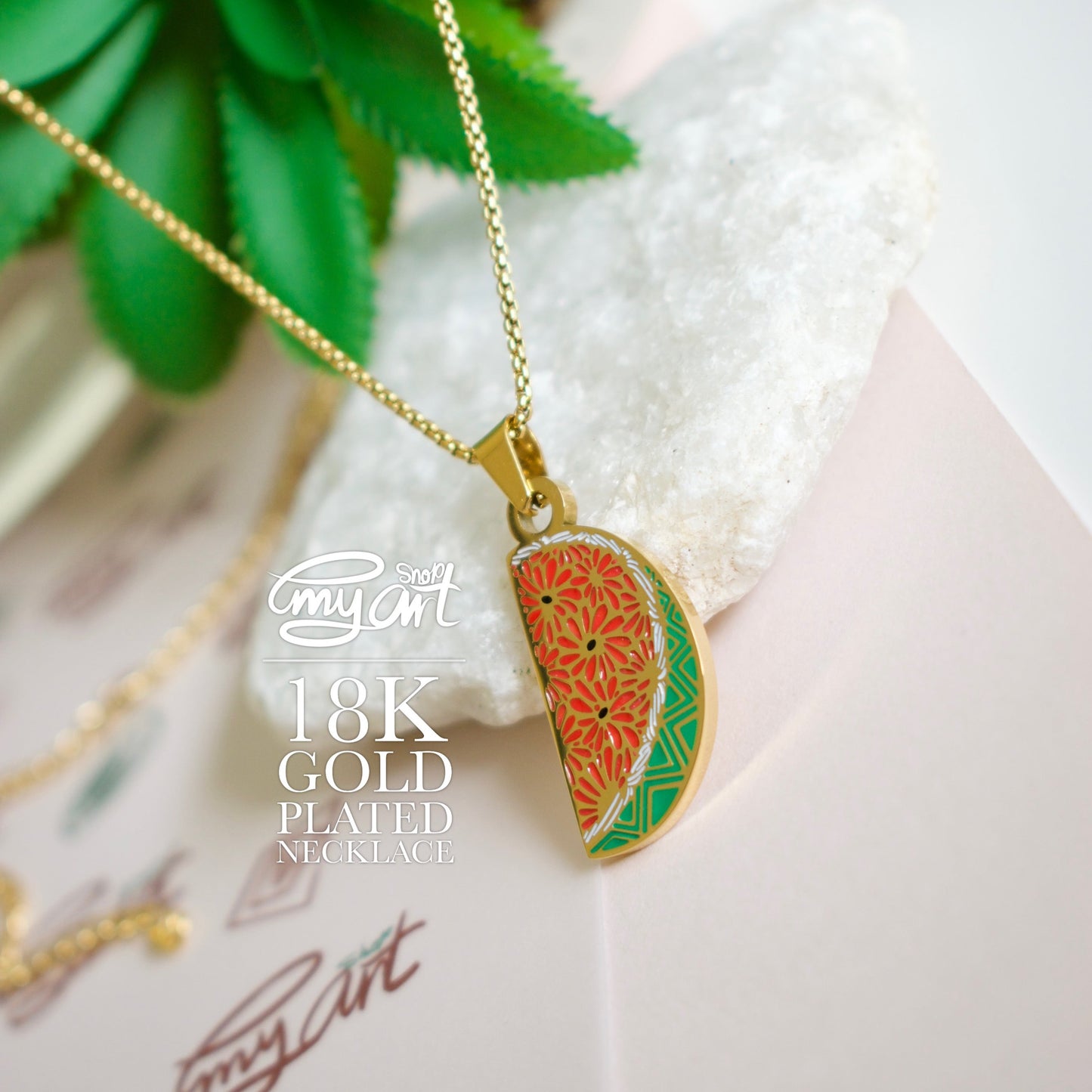 Necklace “WATERMELON”