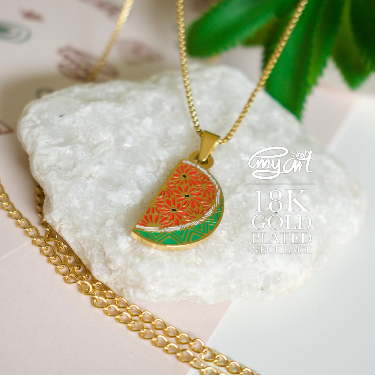 Necklace “WATERMELON”