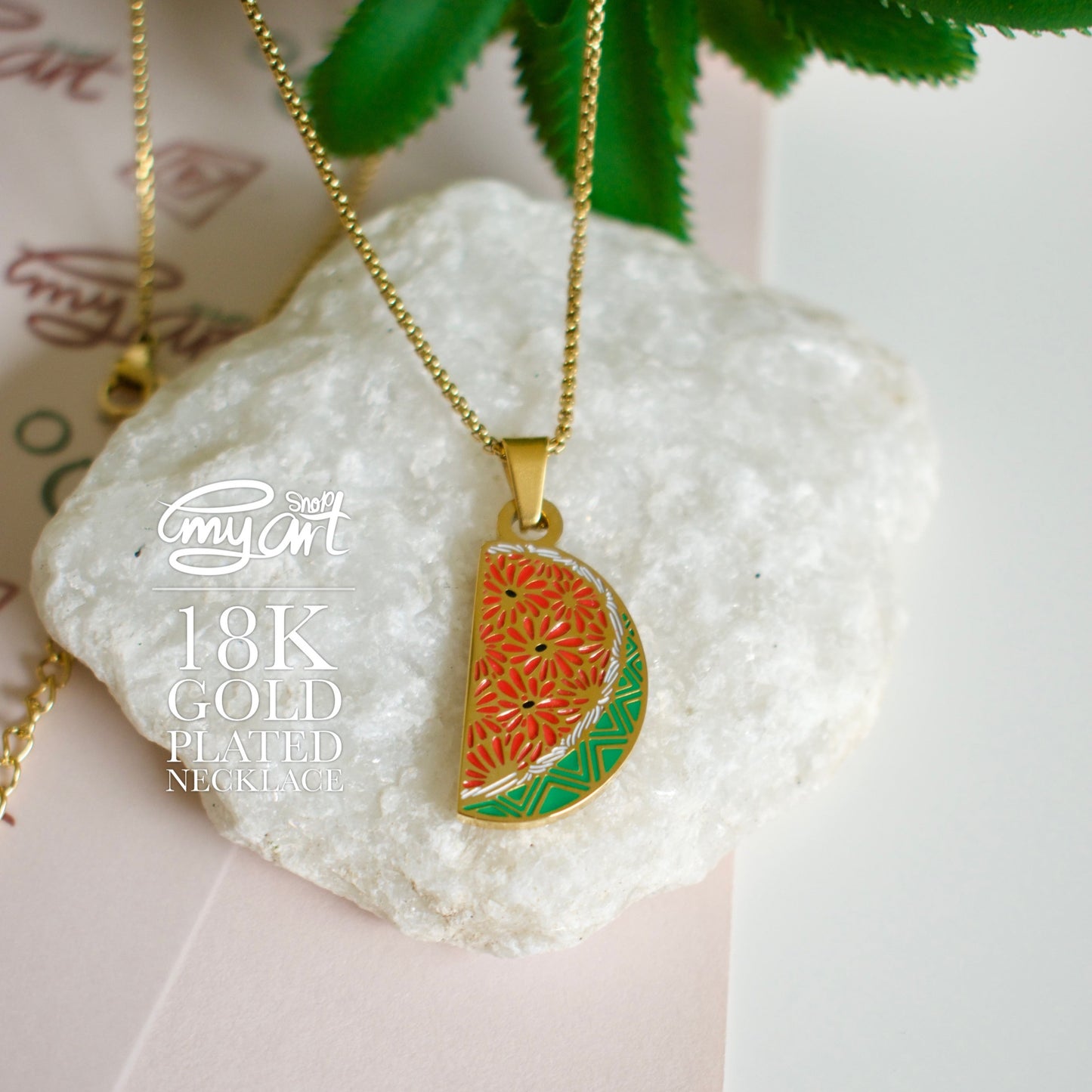 Necklace “WATERMELON”