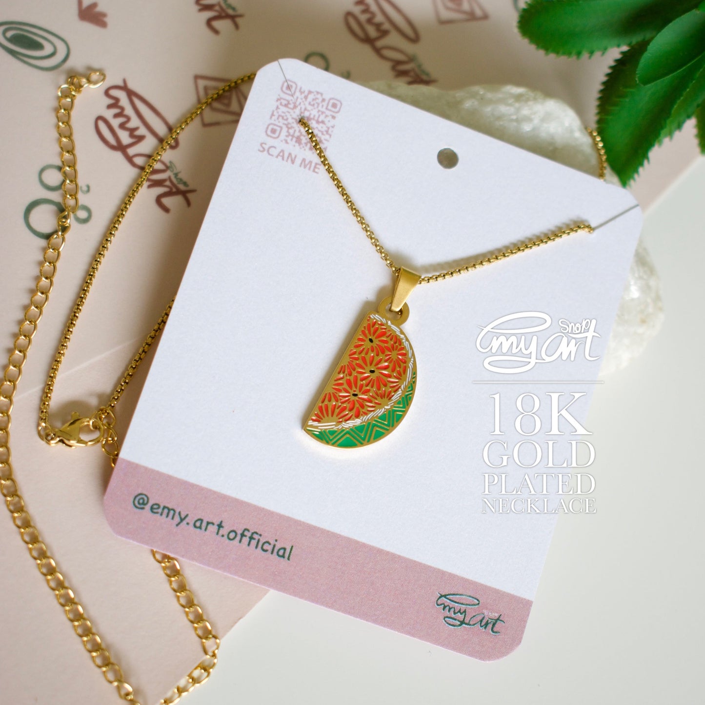 Necklace “WATERMELON”