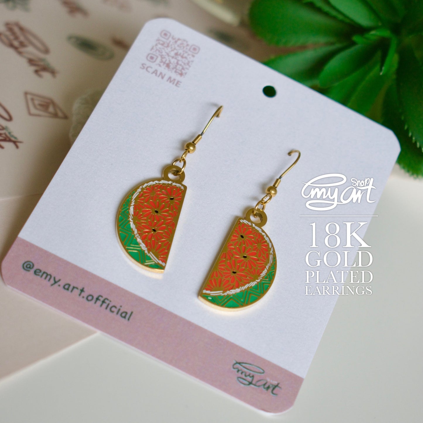 “WATERMELON” Earrings