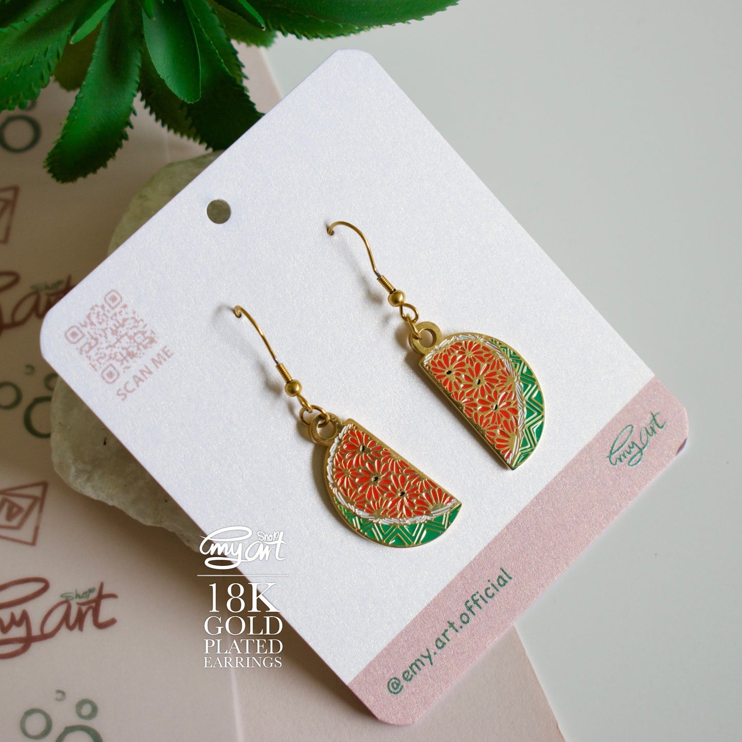 “WATERMELON” Earrings