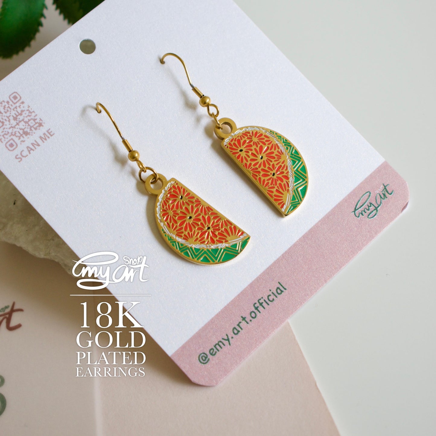 “WATERMELON” Earrings