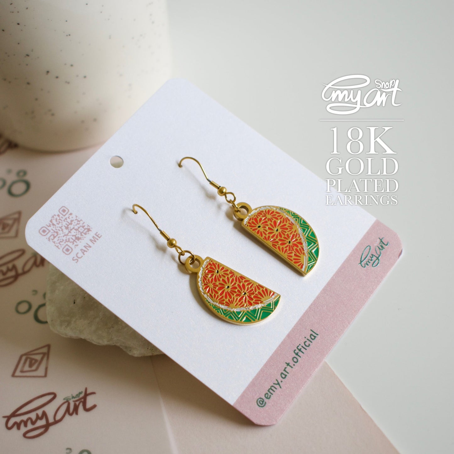 “WATERMELON” Earrings