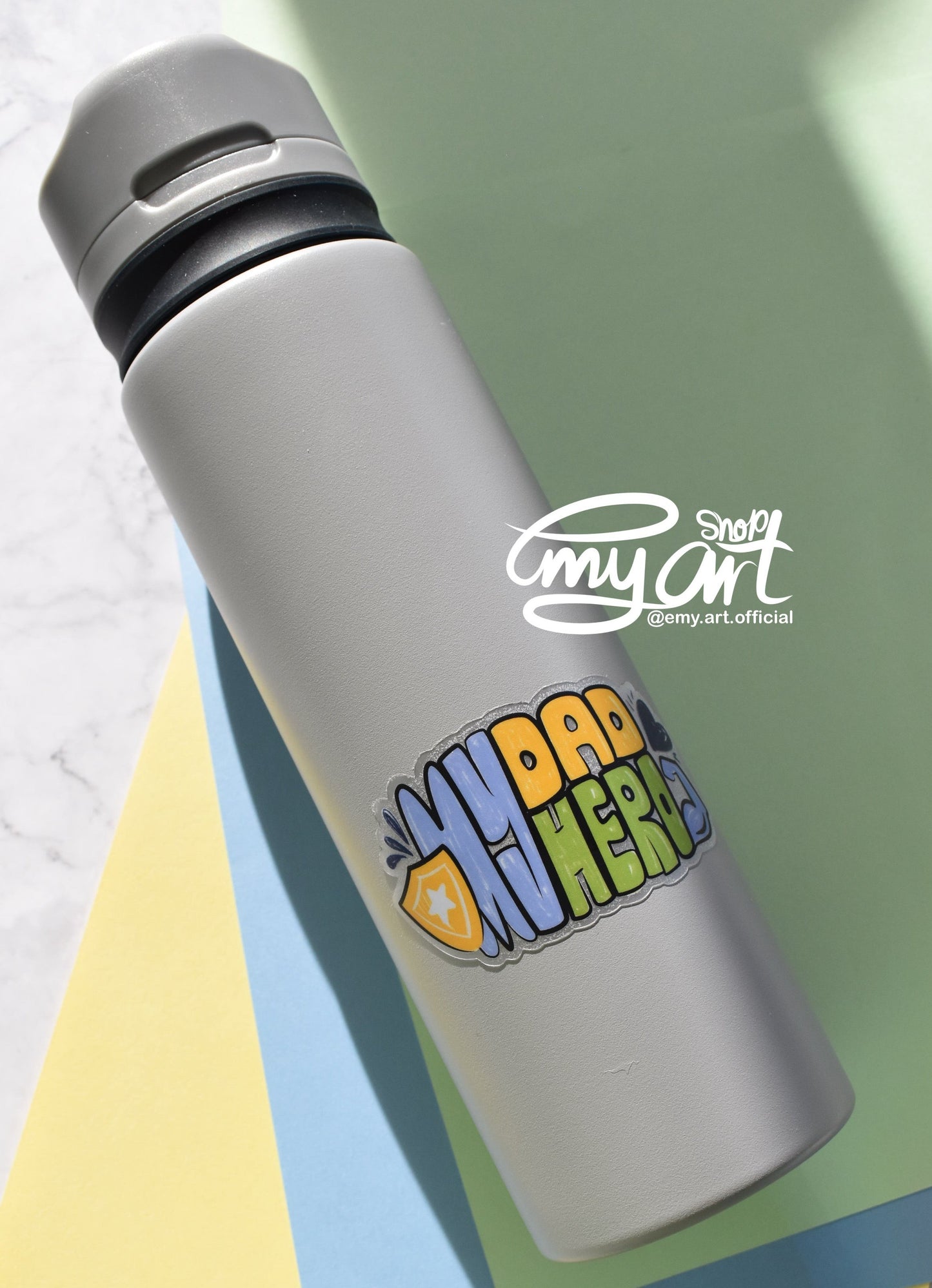 Special Father Gift (Travel Bottle - My DAD My HERO) available in 3 different colors