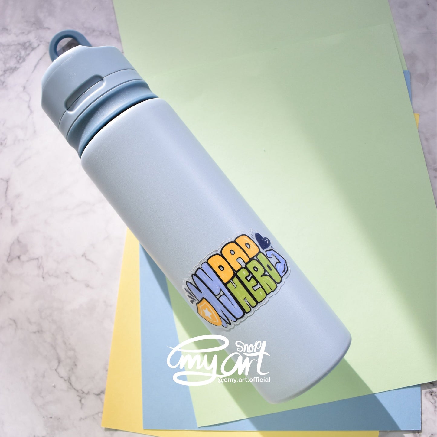 Special Father Gift (Travel Bottle - My DAD My HERO) available in 3 different colors