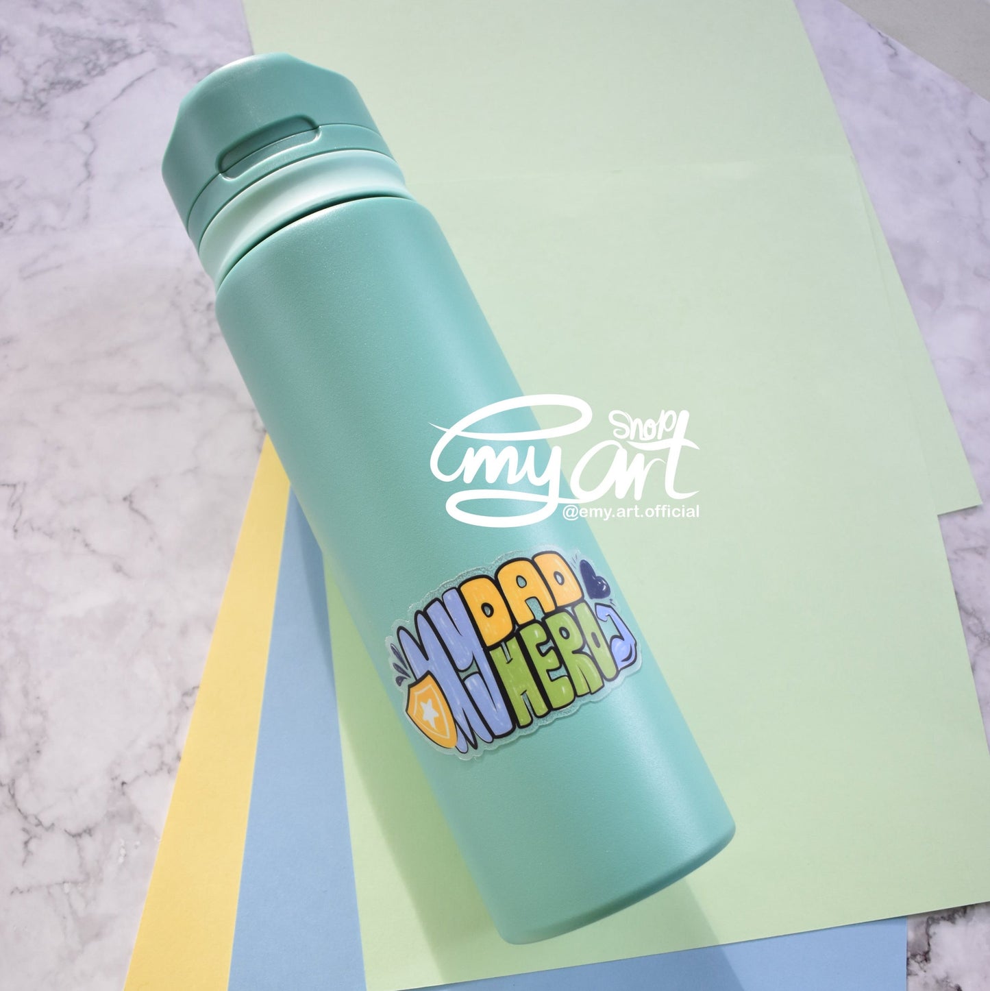 Special Father Gift (Travel Bottle - My DAD My HERO) available in 3 different colors