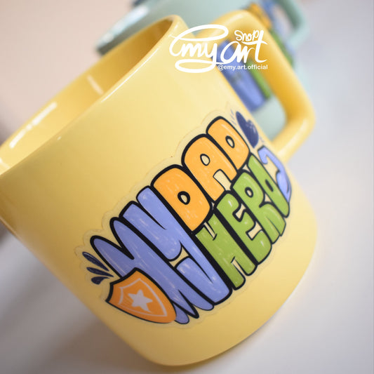 Special Father Gift (Mug - My DAD My HERO) available in 3 different colors