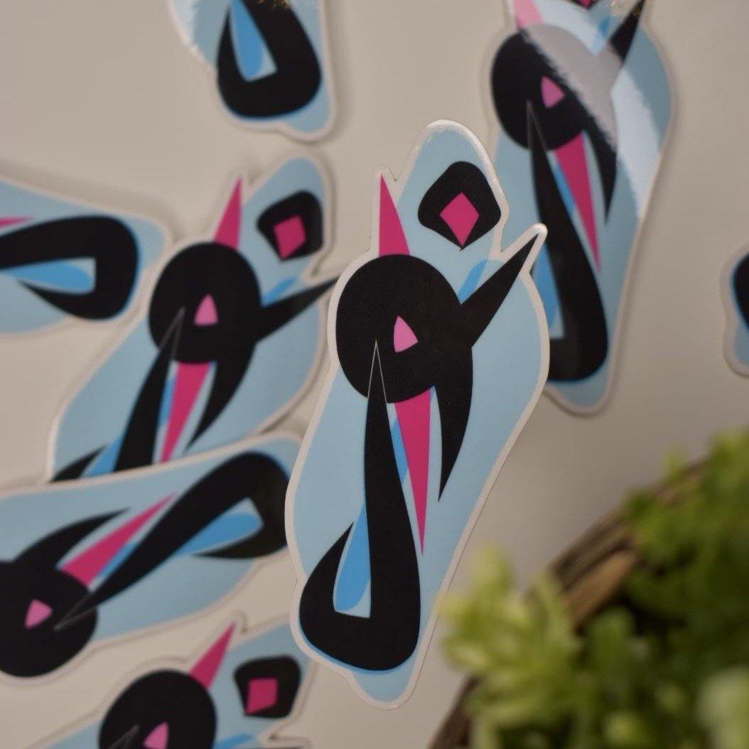 Arabic Name “نوال” Clear Sticker - emy.art.shop