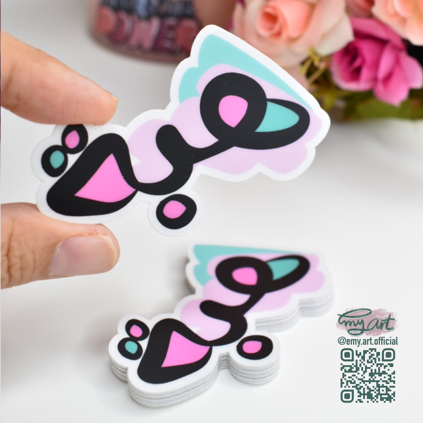 Arabic Name “ هبة ” Clear Sticker