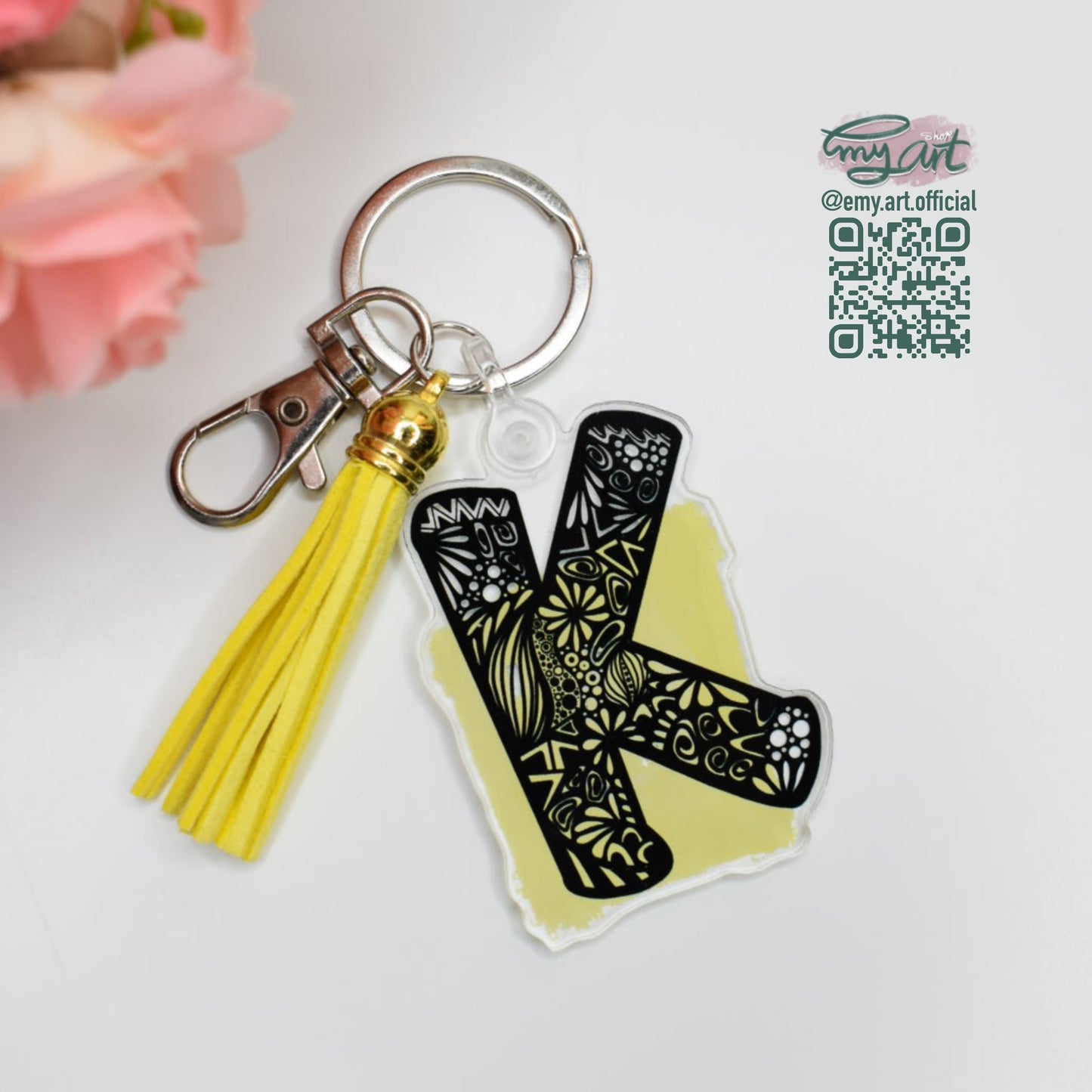 Acrylic Keychain - LETTER K