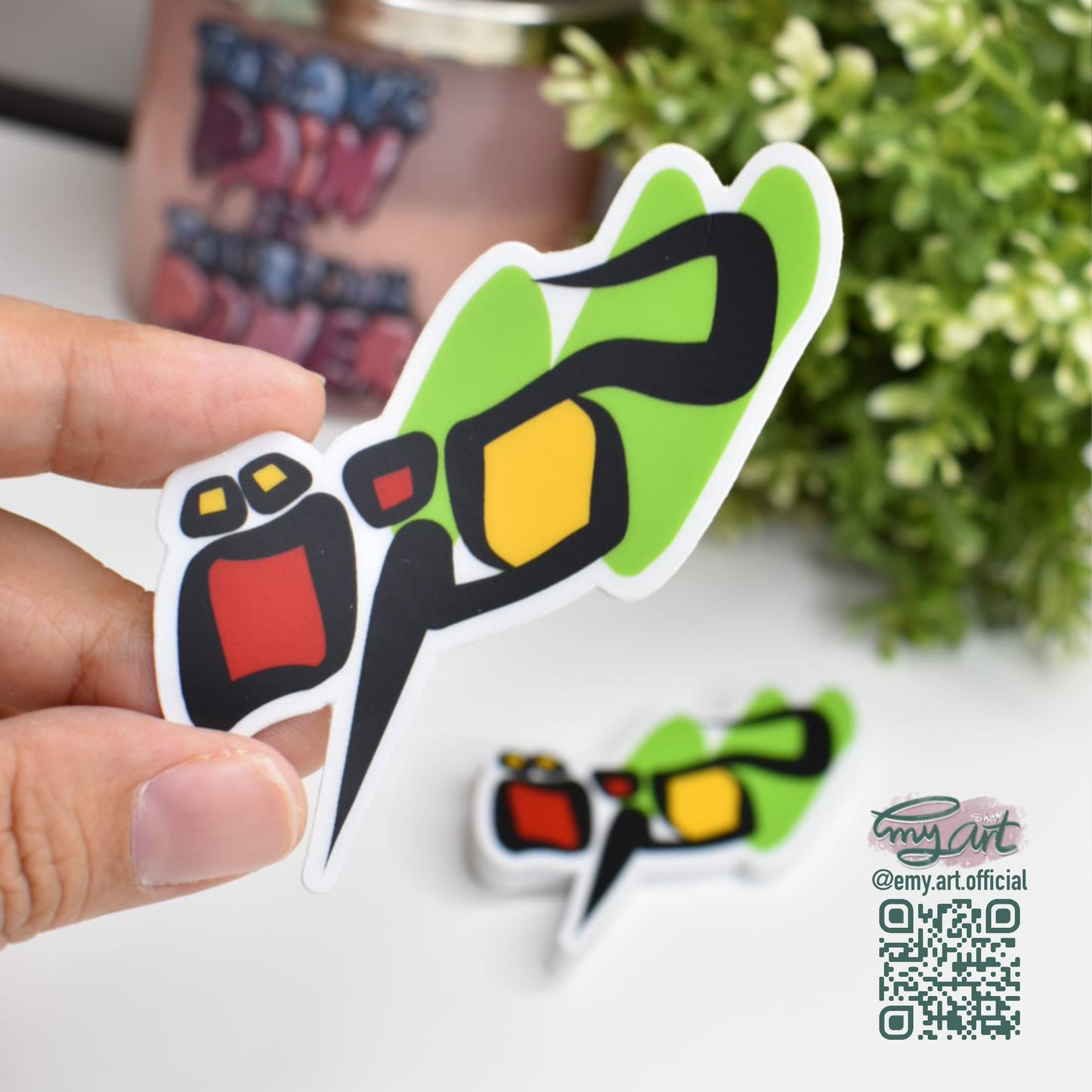 Arabic Name “ حمزة ” Clear Sticker