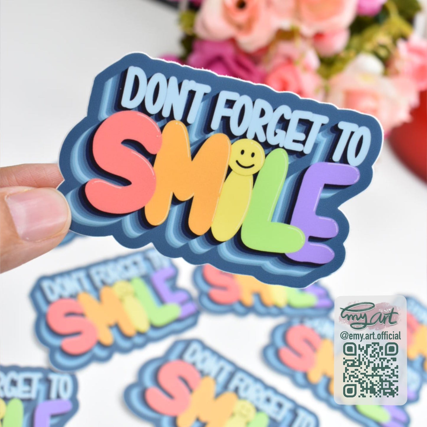 “Don’t Forget to SMILE” Sticker