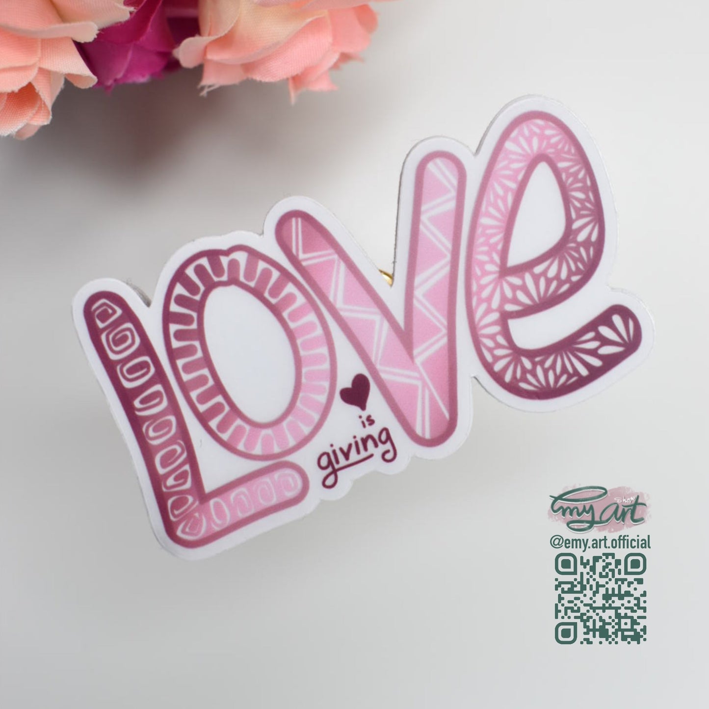 “ LOVE is giving “ Sticker