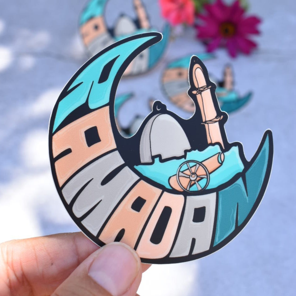 “Ramadan Crescent” Sticker Occasion design