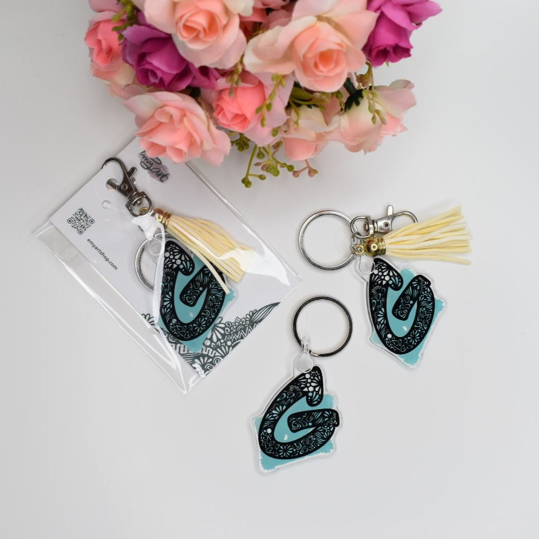 Acrylic Keychain - LETTER G
