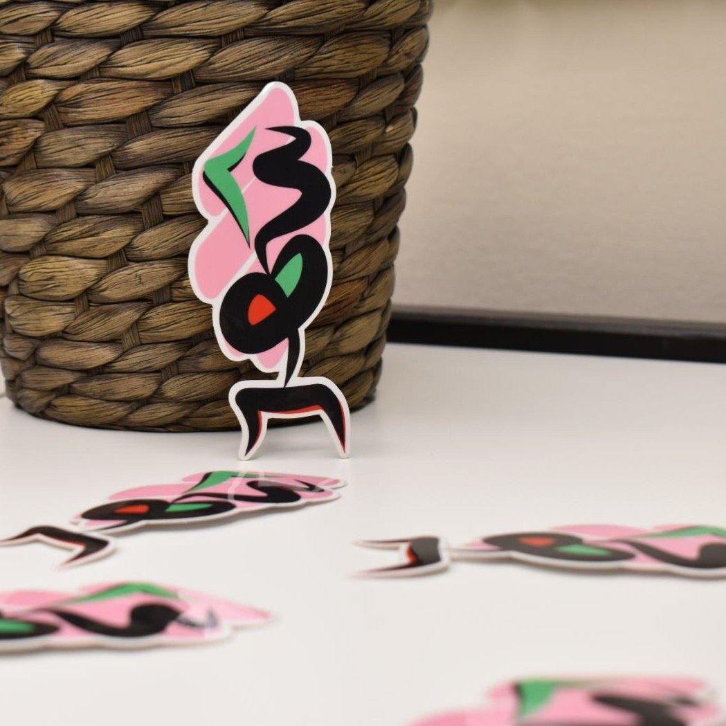 Arabic Name “شهد” Clear Sticker - emy.art.shop