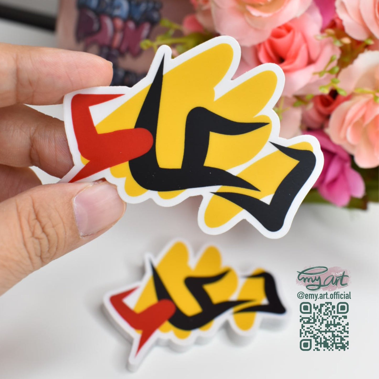 Arabic Name “ دعاء ” Clear Sticker