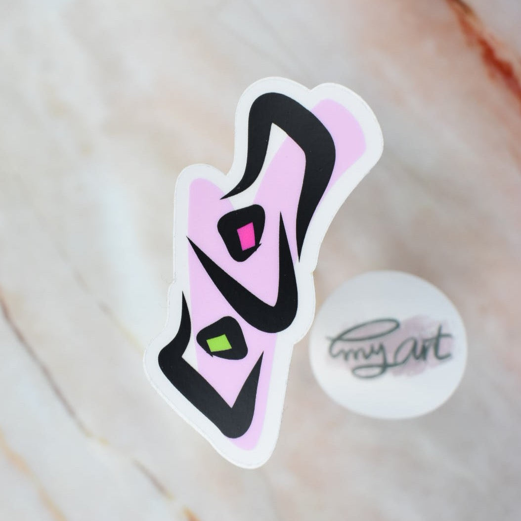 Arabic Name “ حنان ” Clear Sticker