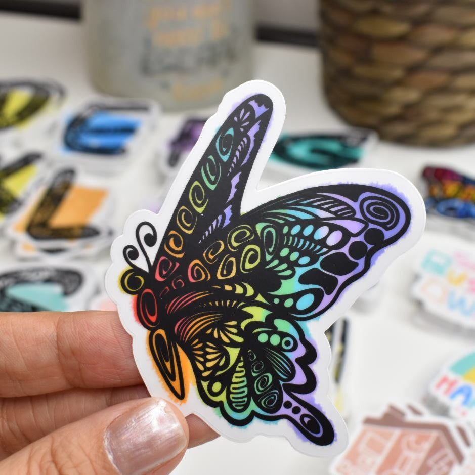 “BUTTERFLY” Clear Sticker