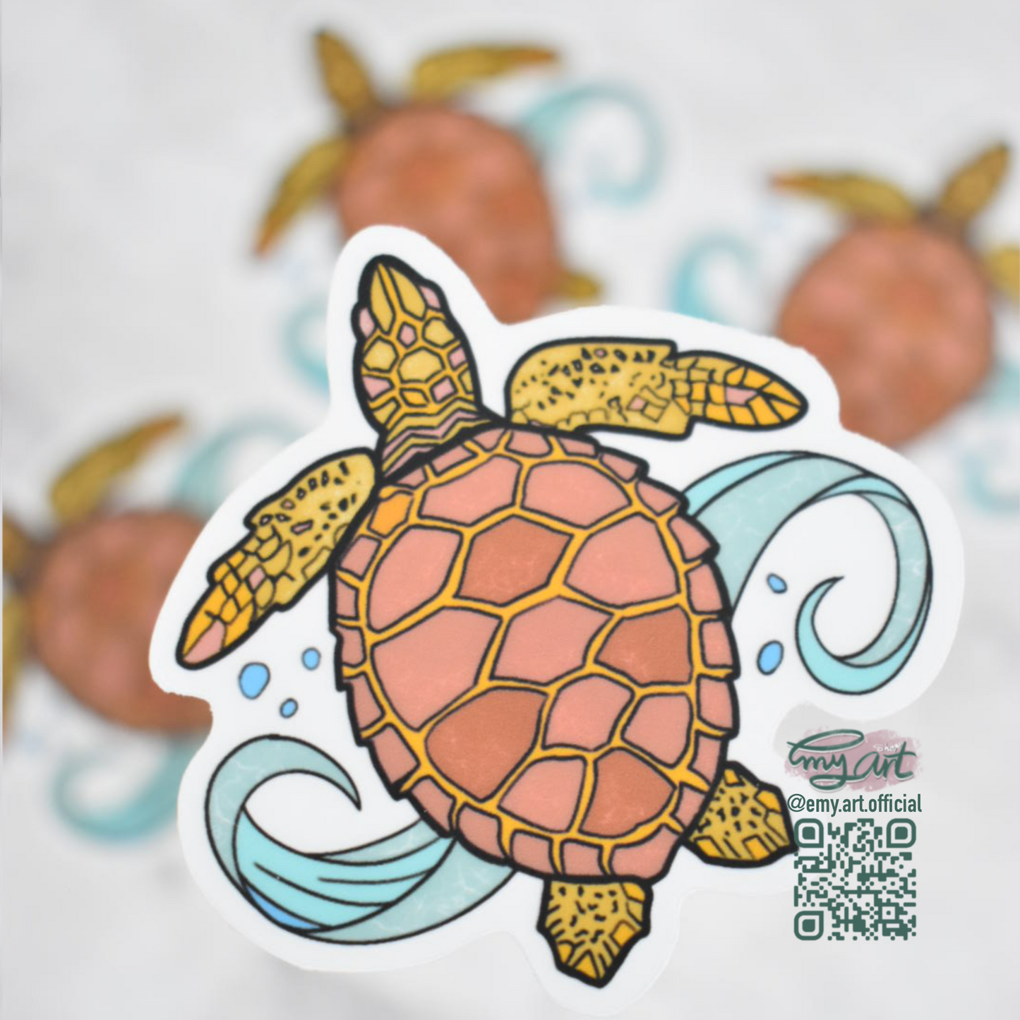 “TURTLE” Clear Sticker