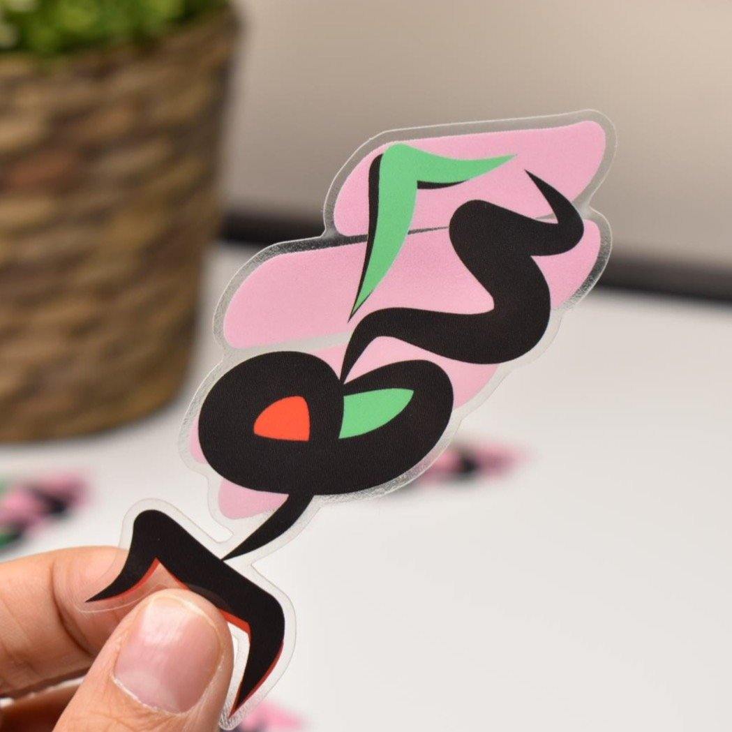 Arabic Name “شهد” Clear Sticker - emy.art.shop